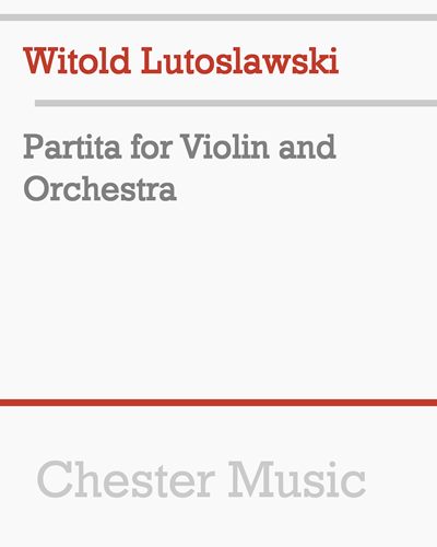 Partita for Violin and Orchestra — Witold Lutosławski