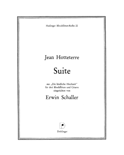 Suite (from the Ballet 'The Rural Wedding') — Jean Hotteterre