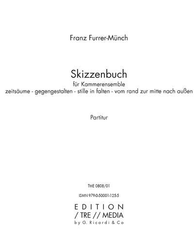 Skizzenbuch — Franz Furrer-Münch