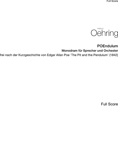 POEndulum — Helmut Oehring