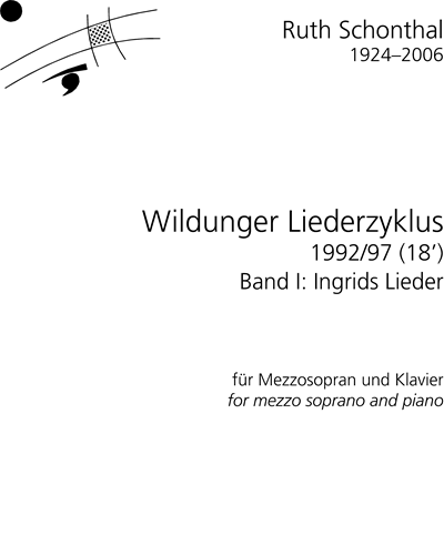 Wildung Song Cycle, Vol. 1 — Ruth Schönthal