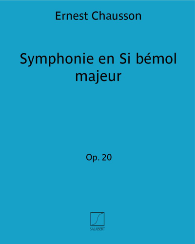 Symphony in B-flat major, op. 20 — 肖松