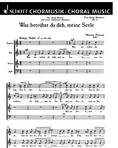 Vier kleine Motetten — Werner Fussan