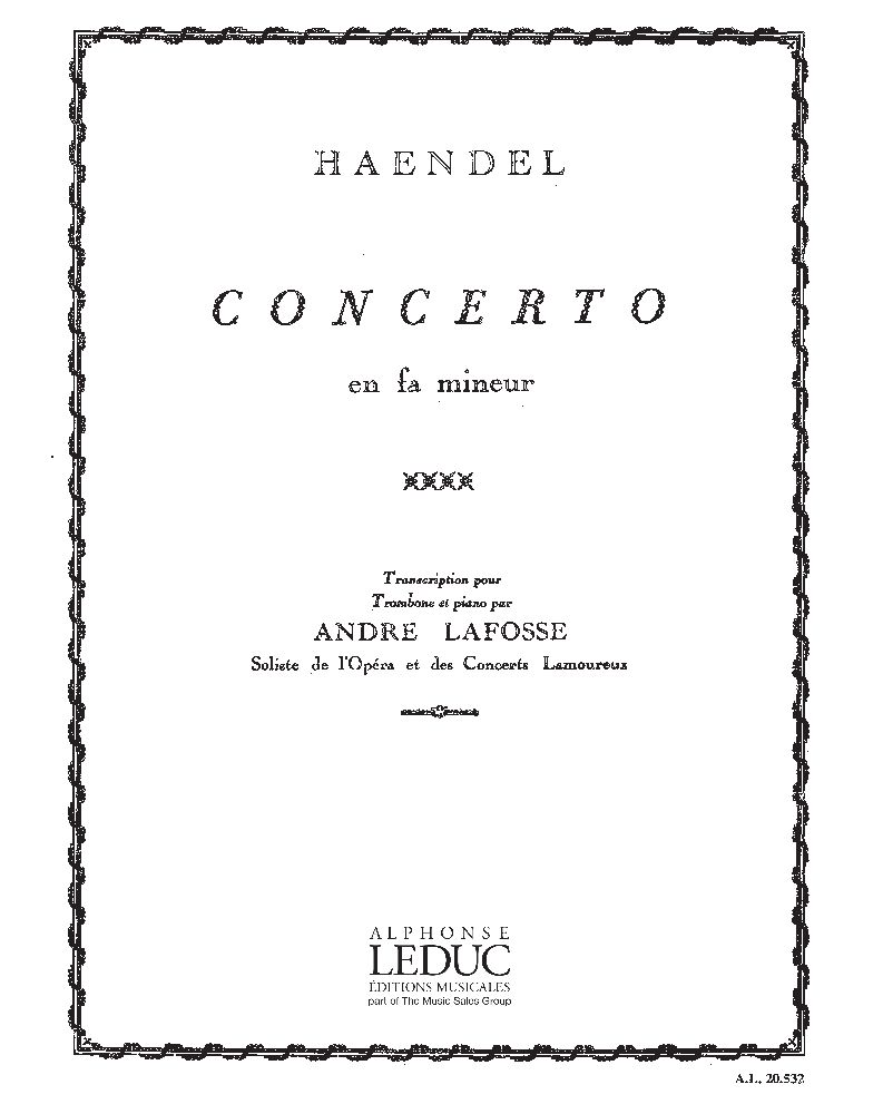 Concerto in F minor — 亨德尔