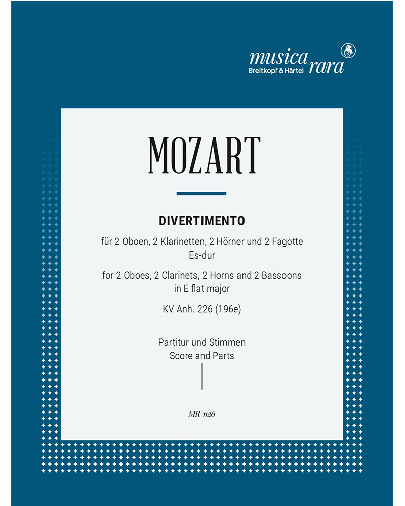 Divertimento in Eb major, KV Anh. 226 — 莫扎特