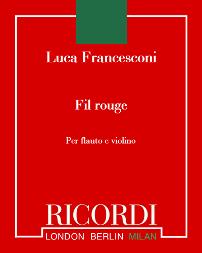 Fil rouge — Luca Francesconi