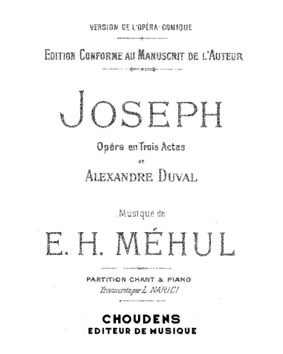 Joseph — Étienne Méhul