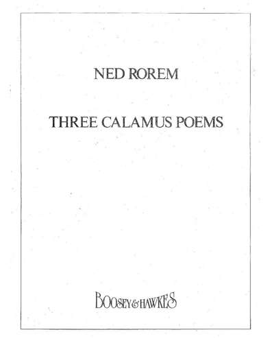 Three Calamus Poems — 内德·罗雷姆