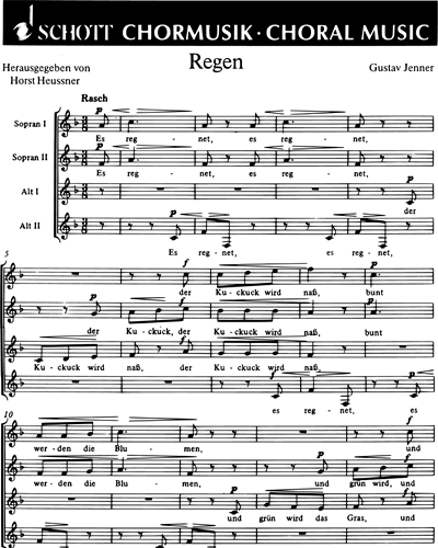 Regen / Nach dem Regen — Gustav Jenner