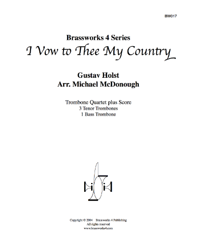 I Vow to Thee, My Country — 霍尔斯特