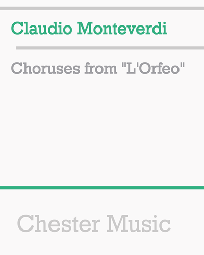 Choruses from 'L'Orfeo', op. 318 — 蒙特威尔第
