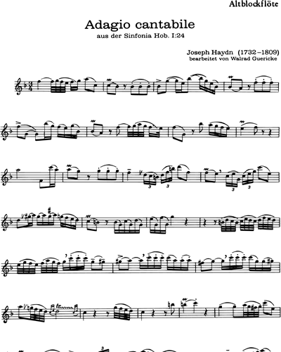 Adagio Cantabile in D major (from 'Symphony No. 24, Hob I:24') — 海顿