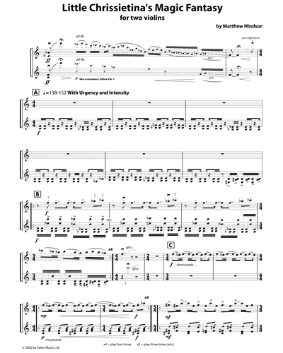 Little Chrissietinas Magic Fantasy — Matthew Hindson