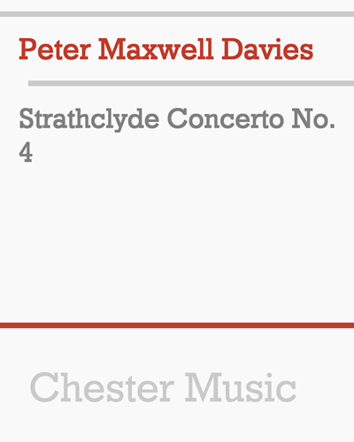 Strathclyde Concerto No. 4 — 马克斯韦尔·戴维斯