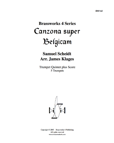 Canzon super Belgicam — 沙伊特