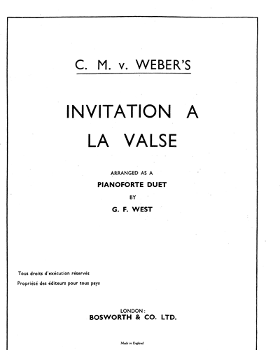Invitation À La Valse, op. 260 — Carl Maria von Weber