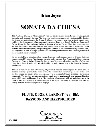 Sonata da Chiesa — Brian Joyce