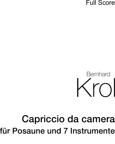 Capriccio da camera, op. 35 — Bernhard Krol