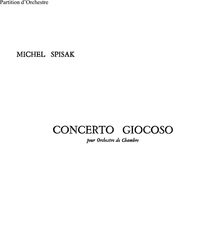 Concerto Giocoso — Michał Spisak
