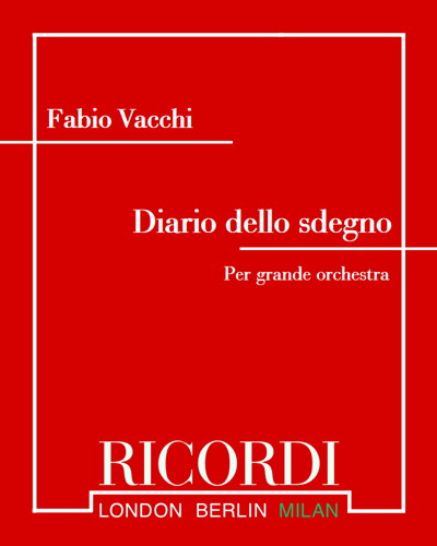 Diario dello sdegno — Fabio Vacchi