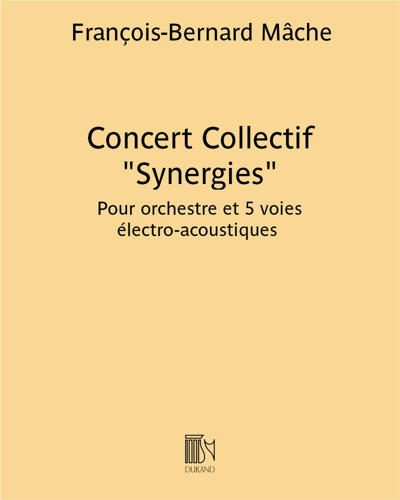Concert Collectif "Synergies" — François-Bernard Mâche