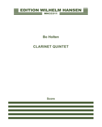 Clarinet Quintet — Bo Holten