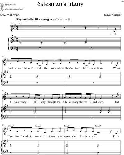 Dalesman's Litany — Dave Keddie