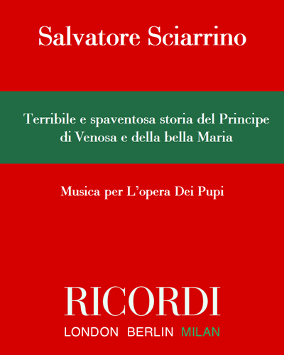 Terribile e spaventosa storia del Principe di Venosa e della bella Maria — 夏里诺