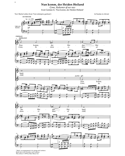 Nun Komm, der Heiden Heiland (from 'Great Sacred Choruses') — 巴赫