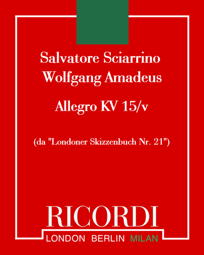 Allegro, K. 15/v (from 'London Sketchbook, No. 21') — 夏里诺