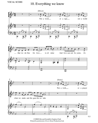 Everything We Know (from 'Love Story') — Howard Goodall