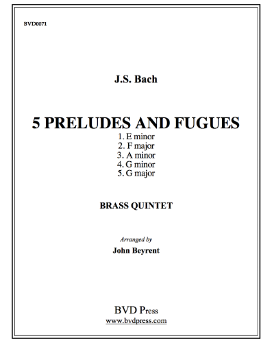 5 Preludes and Fugues, BWV 846-850 — Johann Sebastian Bach
