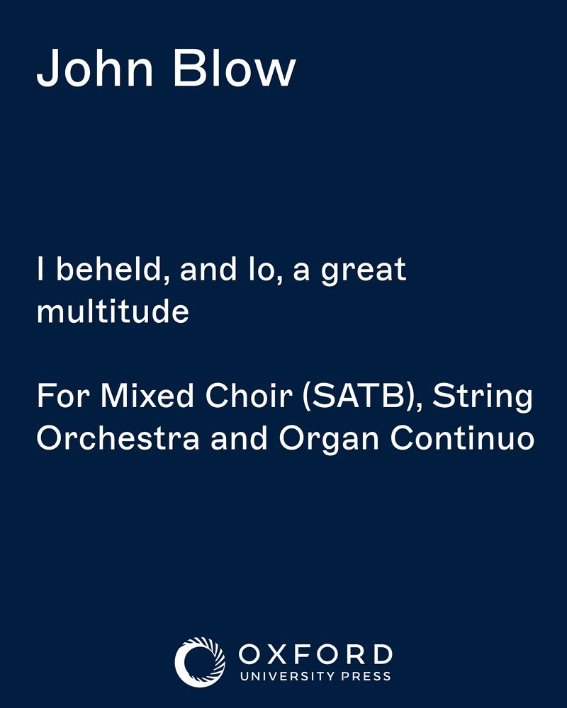 I beheld, and lo, a great multitude — 约翰·布罗