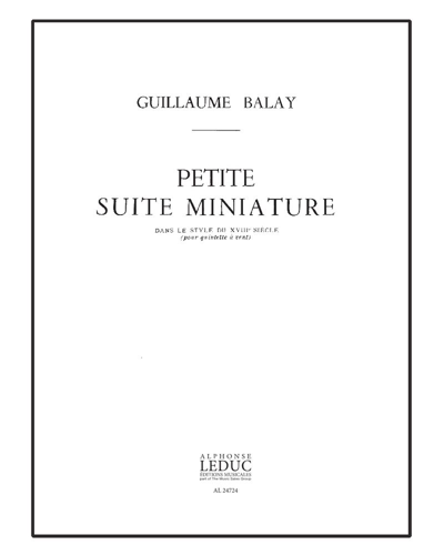 Petite suite miniature — Guillaume Balay