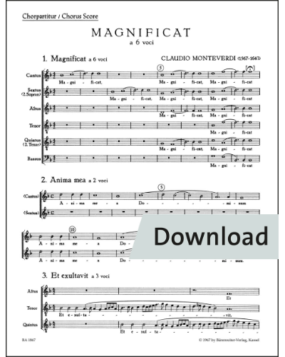 Magnificat — 蒙特威尔第