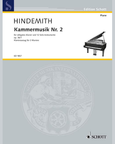 Chamber Music No. 2, op. 36/1 — Paul Hindemith