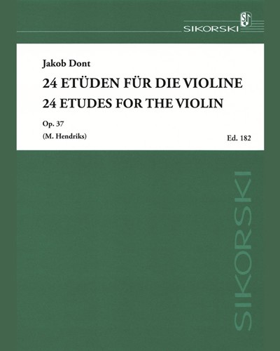 Twenty-four Etudes, op. 37 — Jakob Dont