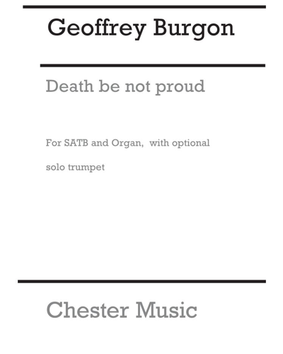 Death be not proud — Geoffrey Burgon