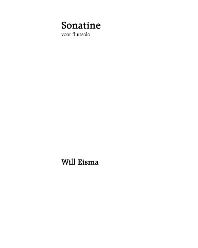 Sonatine — Will Eisma