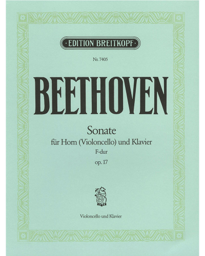Sonata in F major, op. 17 — Ludwig van Beethoven
