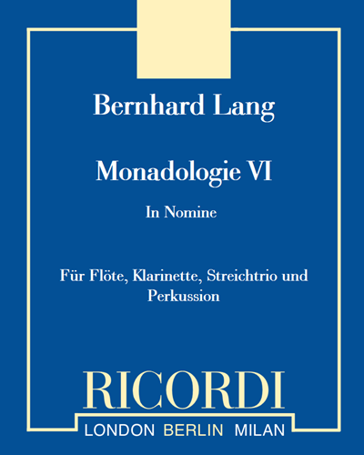 'In Nomine' (from 'Monadologie VI') — Bernhard Lang