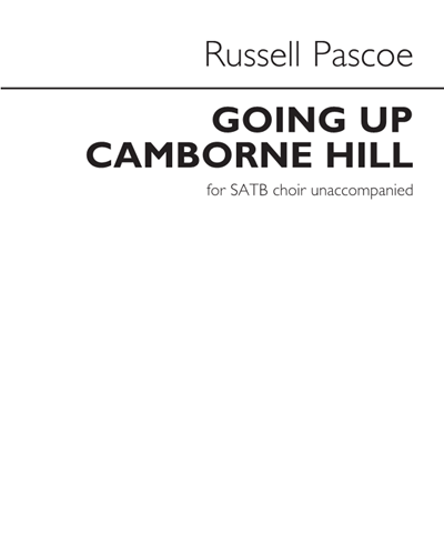 Going Up Camborne Hill — Russell Pascoe