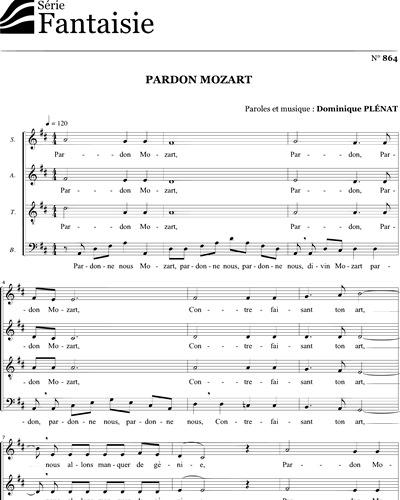 Pardon Mozart — Dominique Plénat
