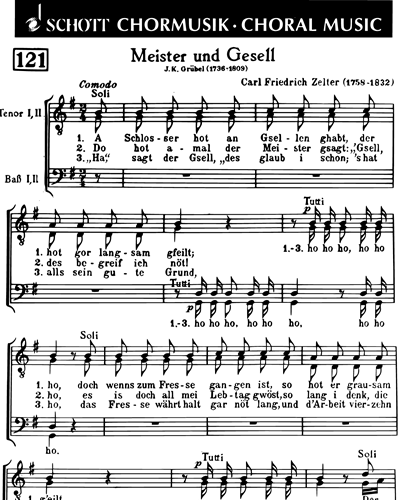 Meister und Gesell — Carl Friedrich Zelter