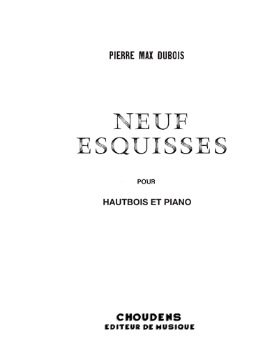 Nine Sketches for Oboe and Piano — Pierre-Max Dubois
