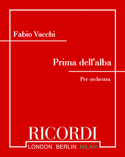 Prima dell'alba — Fabio Vacchi