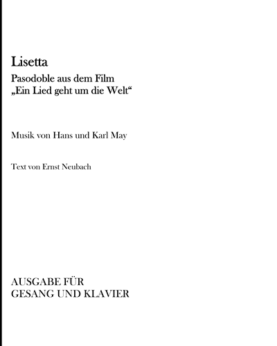Lisetta — Hans & Karl May