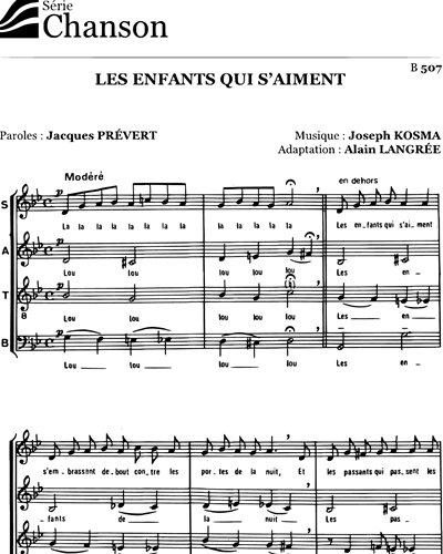 Les enfants qui s'aiment — Joseph Kosma