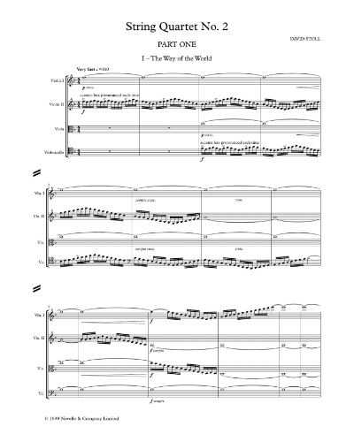 String Quartet No. 2 — David Stoll