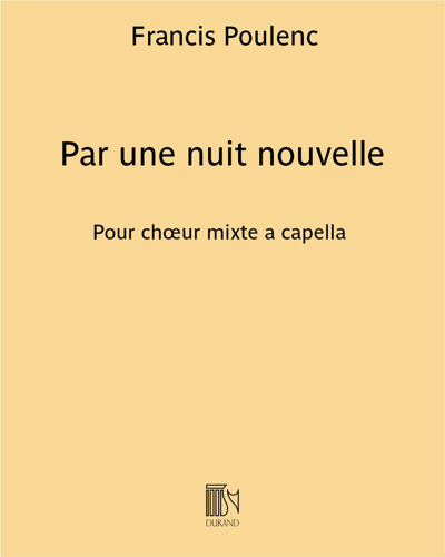 Par une nuit nouvelle (Extract No. 3 from 'Sept chansons') — Francis Poulenc